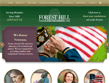 Tablet Screenshot of foresthillfh.com